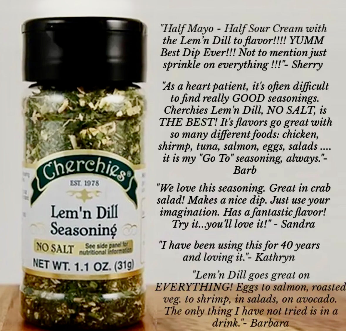 Cherchies - Lemon Dill Seasoning