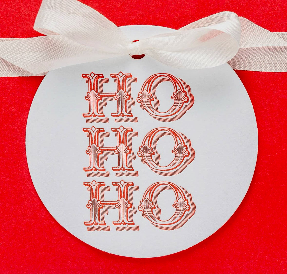 Colorbox Letterpress Gift Tags - Ho Ho Ho
