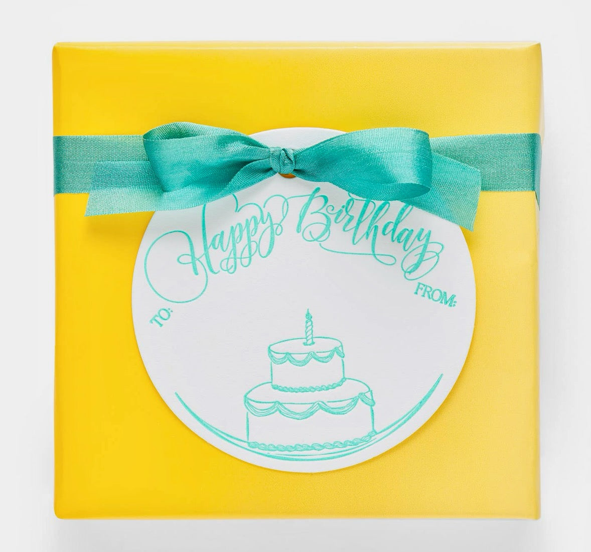 Colorbox Letterpress Gift Tags - Happy Birthday