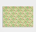 French Graffiti Candy Cane with Greens Paper Placemats