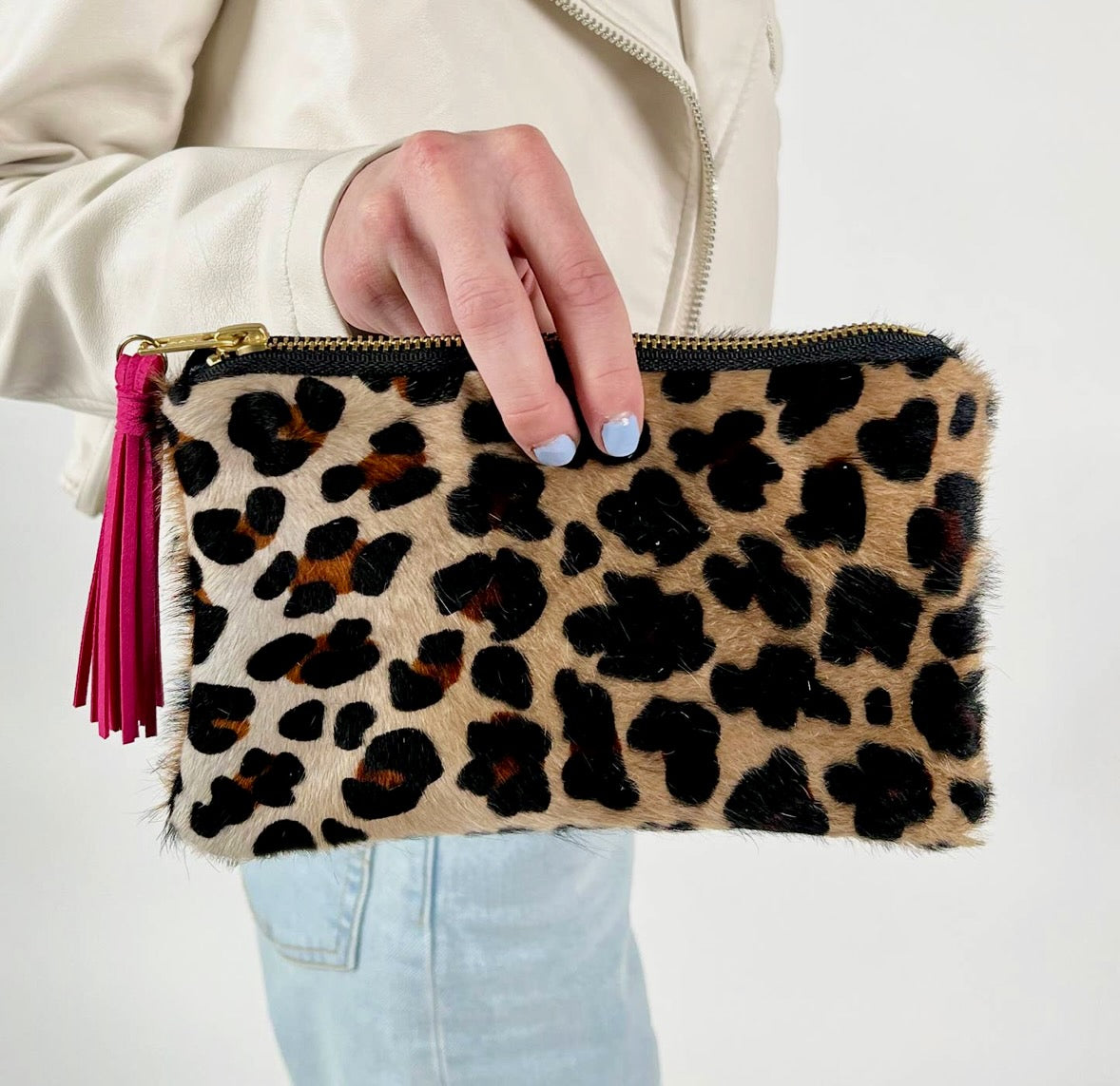 Parker & Hyde Mini Clutch - Leopard