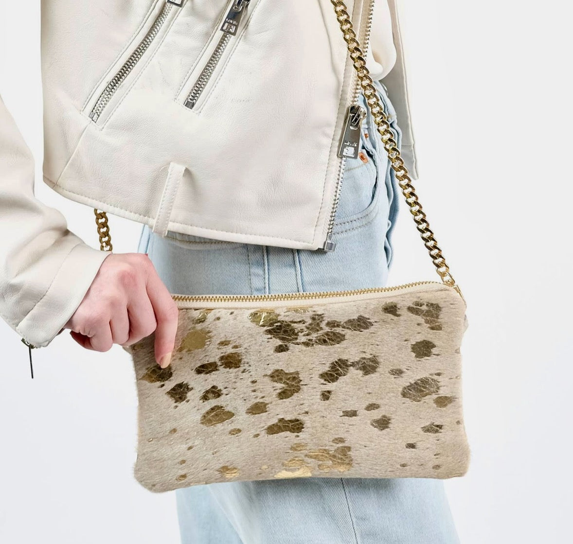 Parker & Hyde Hyde Crossbody - Gold Metallic