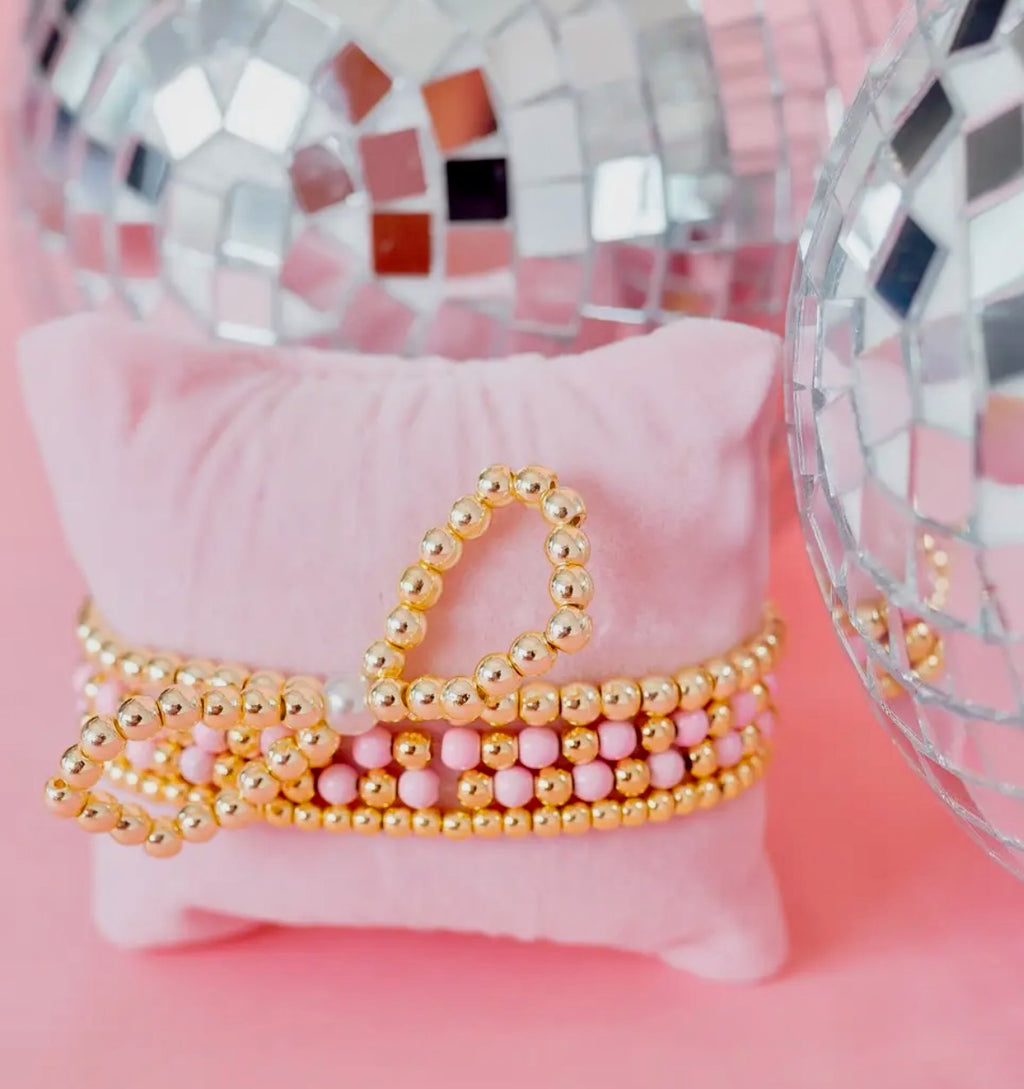 Coco's Beads & Co. Clara Bow Bracelet - Pearl/Gold