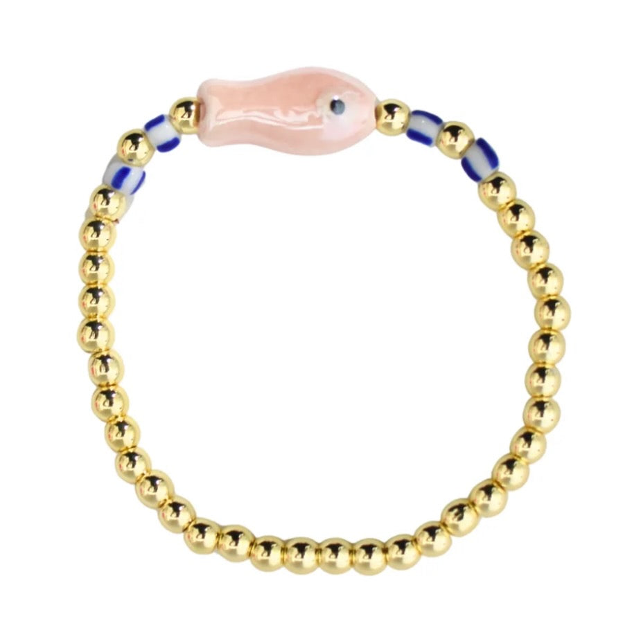 Coco's Beads & Co. Guppy Bracelet - Pink