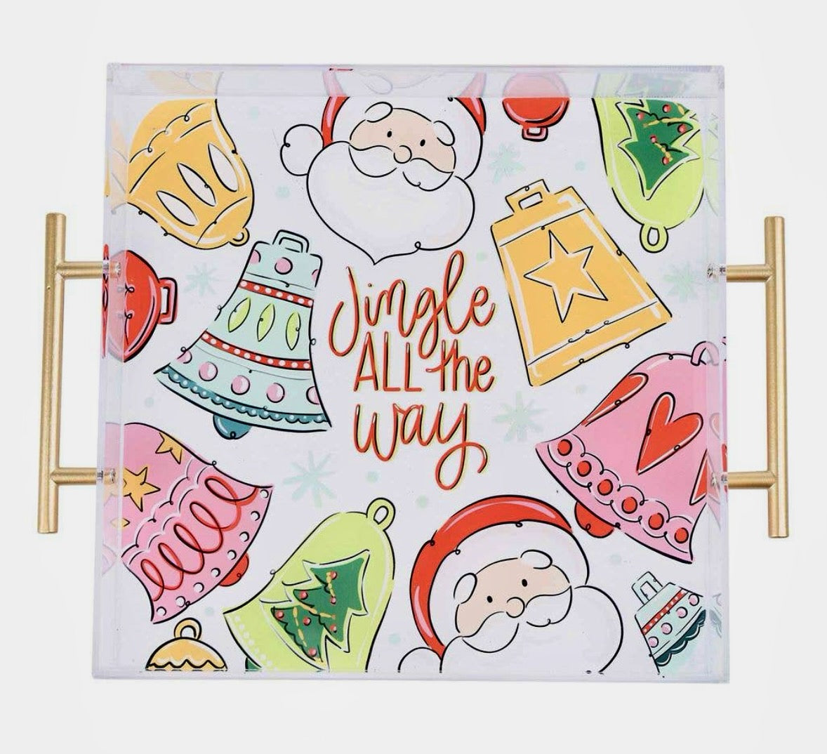 Glory Haus "Jingle All the Way" Acrylic Tray