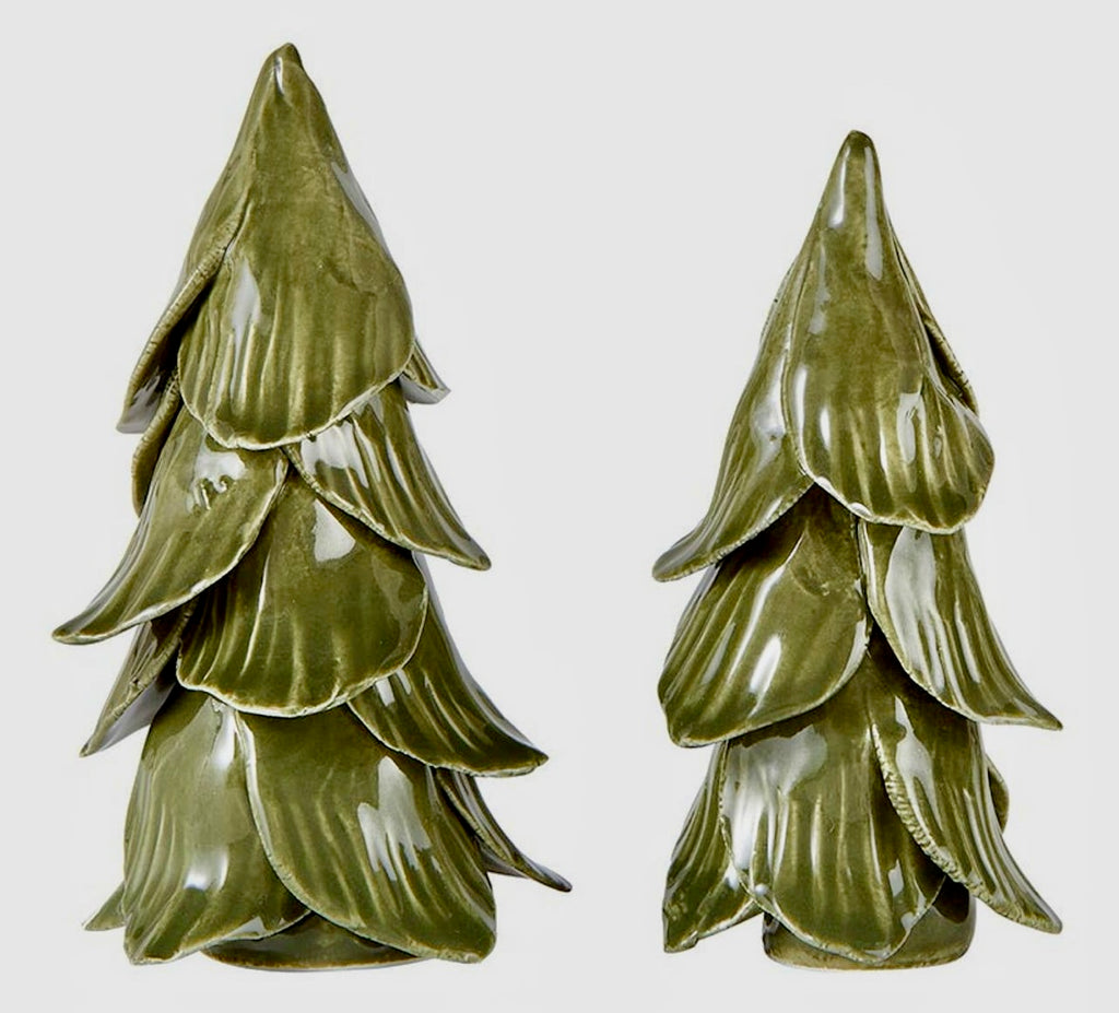 Santa Barbara Design Studio Mini Green Christmas Trees - Set of 2