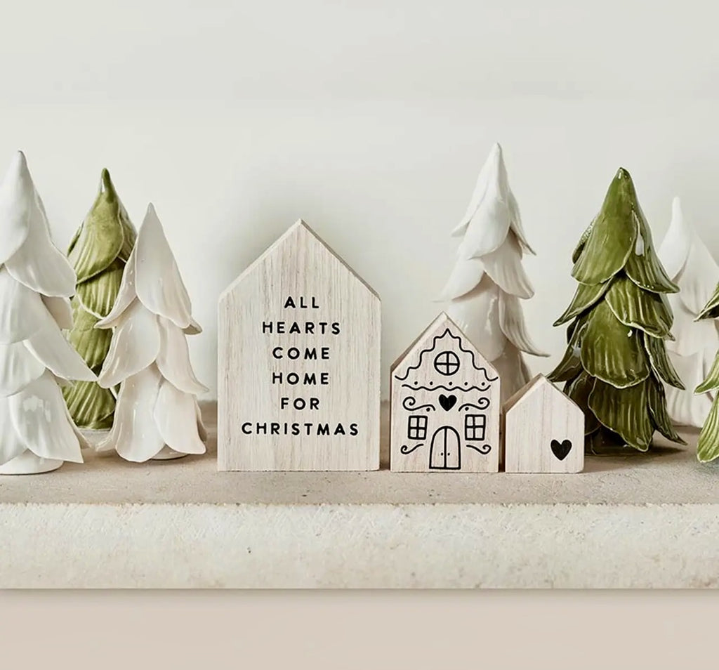 Santa Barbara Design Studio Mini White Christmas Trees - Set of 2