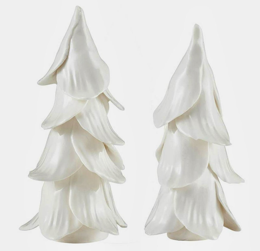 Santa Barbara Design Studio Mini White Christmas Trees - Set of 2