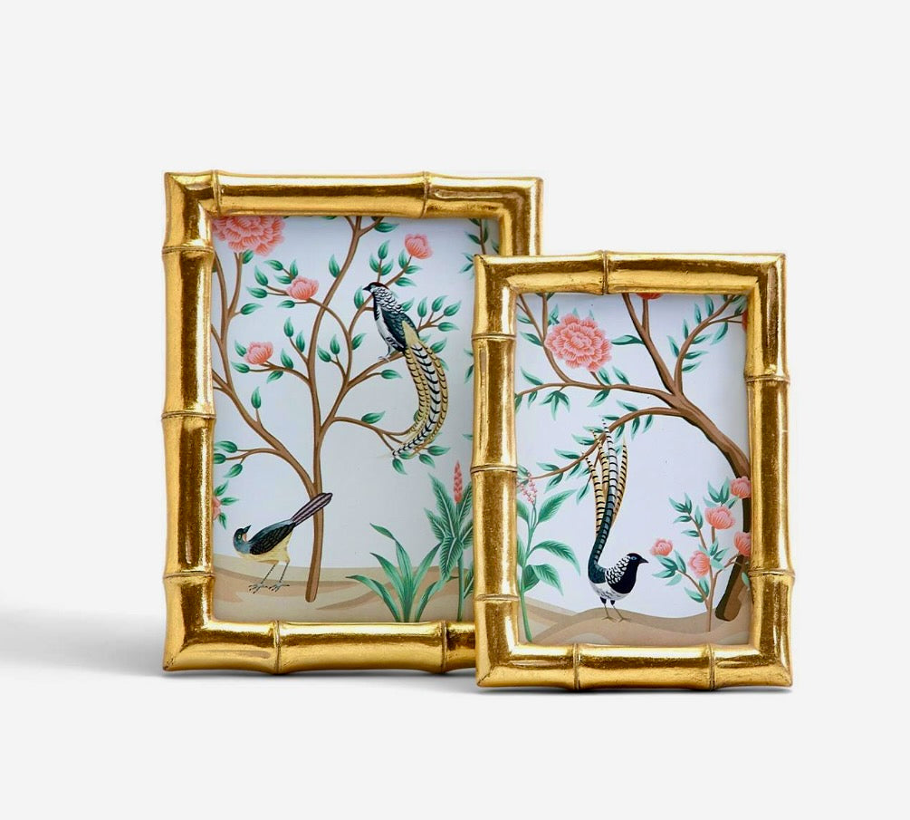 Two's Company Gold Bamboo Frame - 5x7
