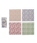 Hazel Mazel Cotton and Linen Printed Napkins - set of 4