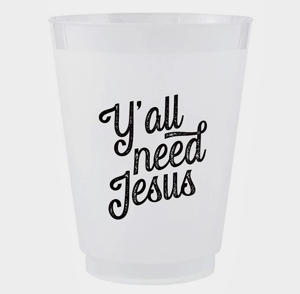 Santa Barbara Design Studio "Y'all Need Jesus" Frost Flex Cups