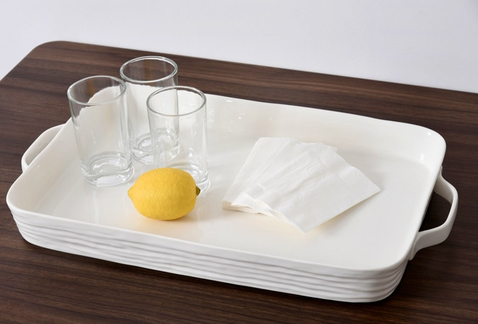 Pampa Bay LeBlanc Rectangular Tray with Handles