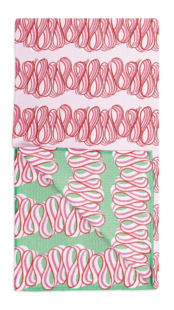 Mu Kitchen Vibe Recycled Towel - Ribbon Candy
