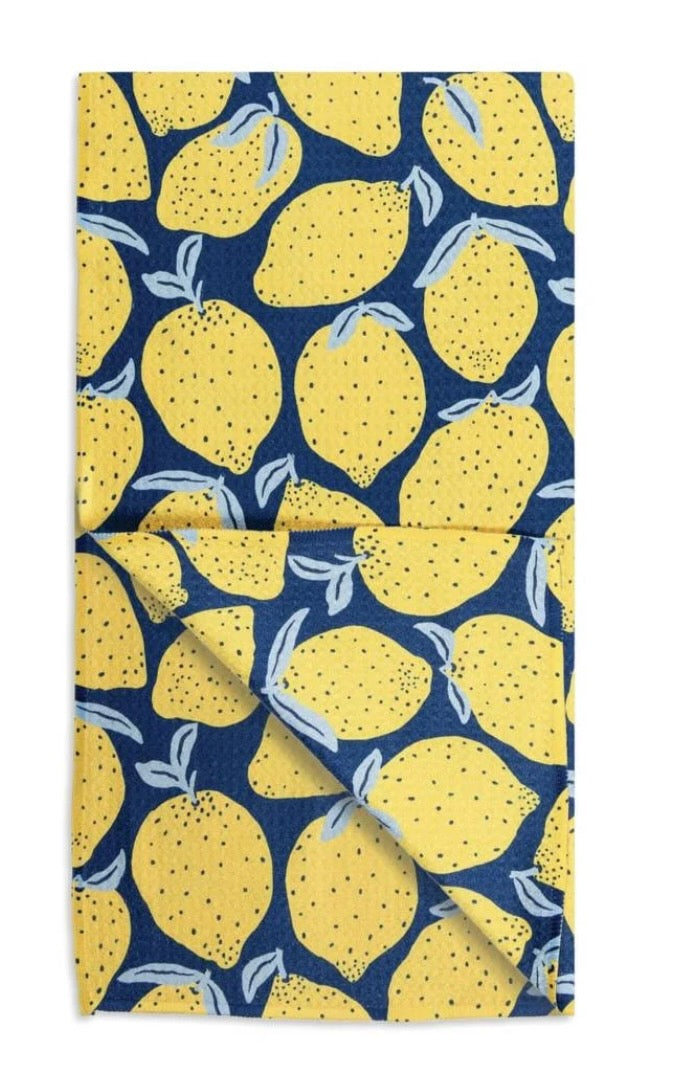 Mu Kitchen Vibe Recycled Towel - Lemons