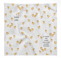 French Graffiti Baby Chicks Swaddle