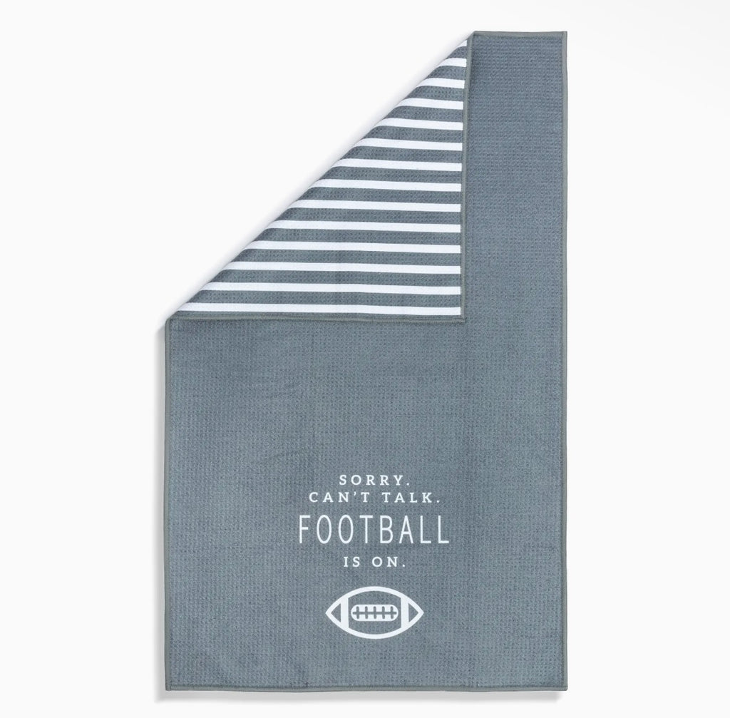 Men's Absorbent Grilling Towel - Grey Football