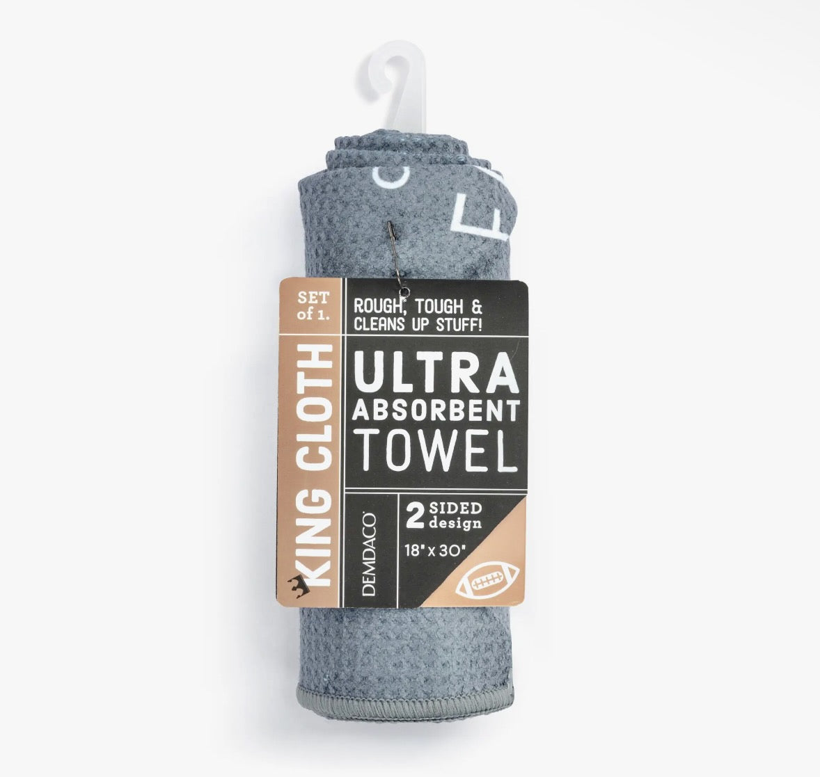 Men's Absorbent Grilling Towel - Grey Football