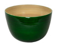 Albert L. Punkt Bamboo Serving Bowl in Dark Green