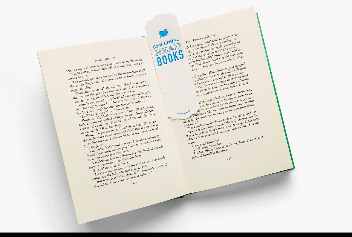 Color Box Letterpress Designs Book Mark - "Cool People"