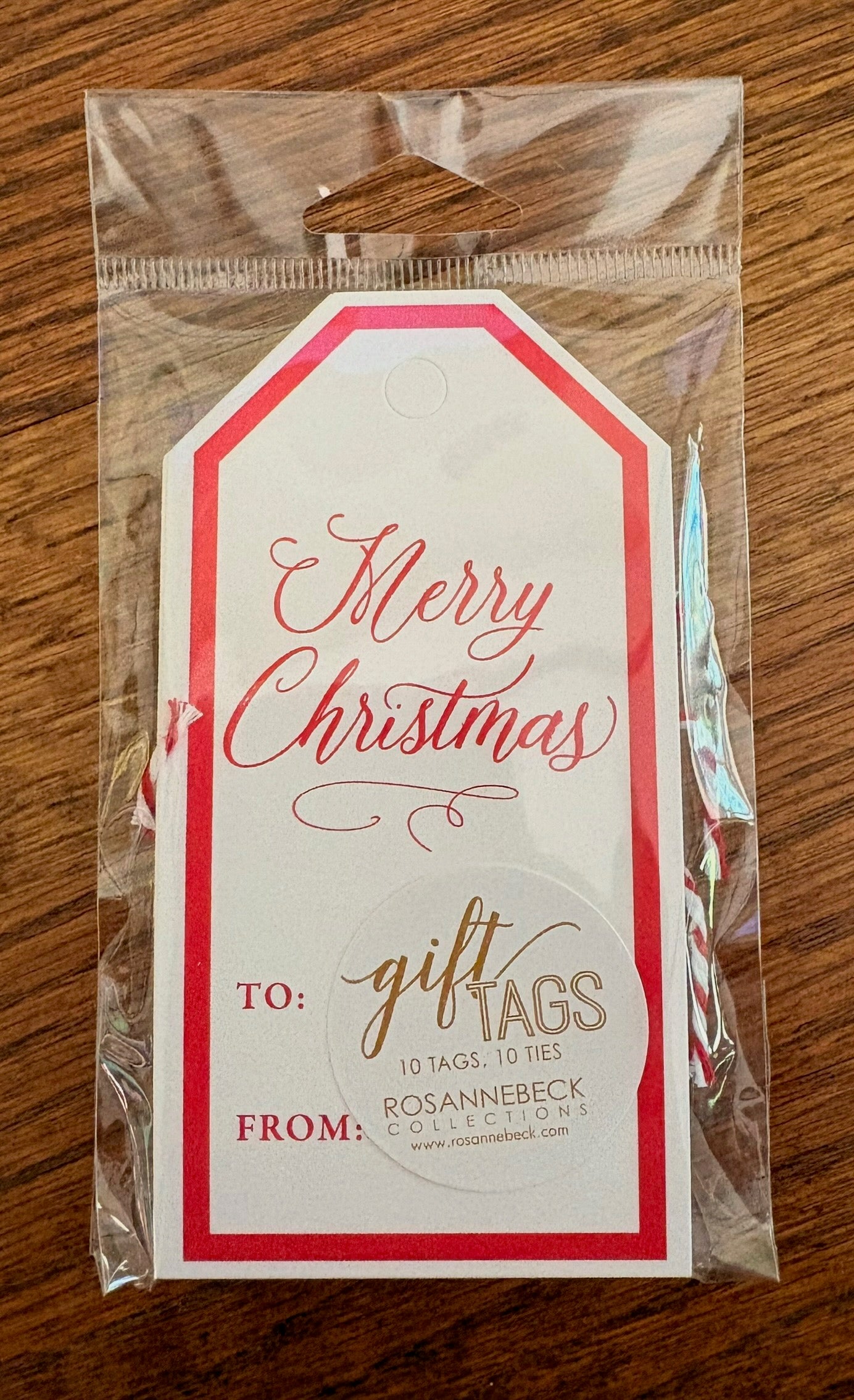 RoseanneBeck Collections Gift Tags - Merry Christmas