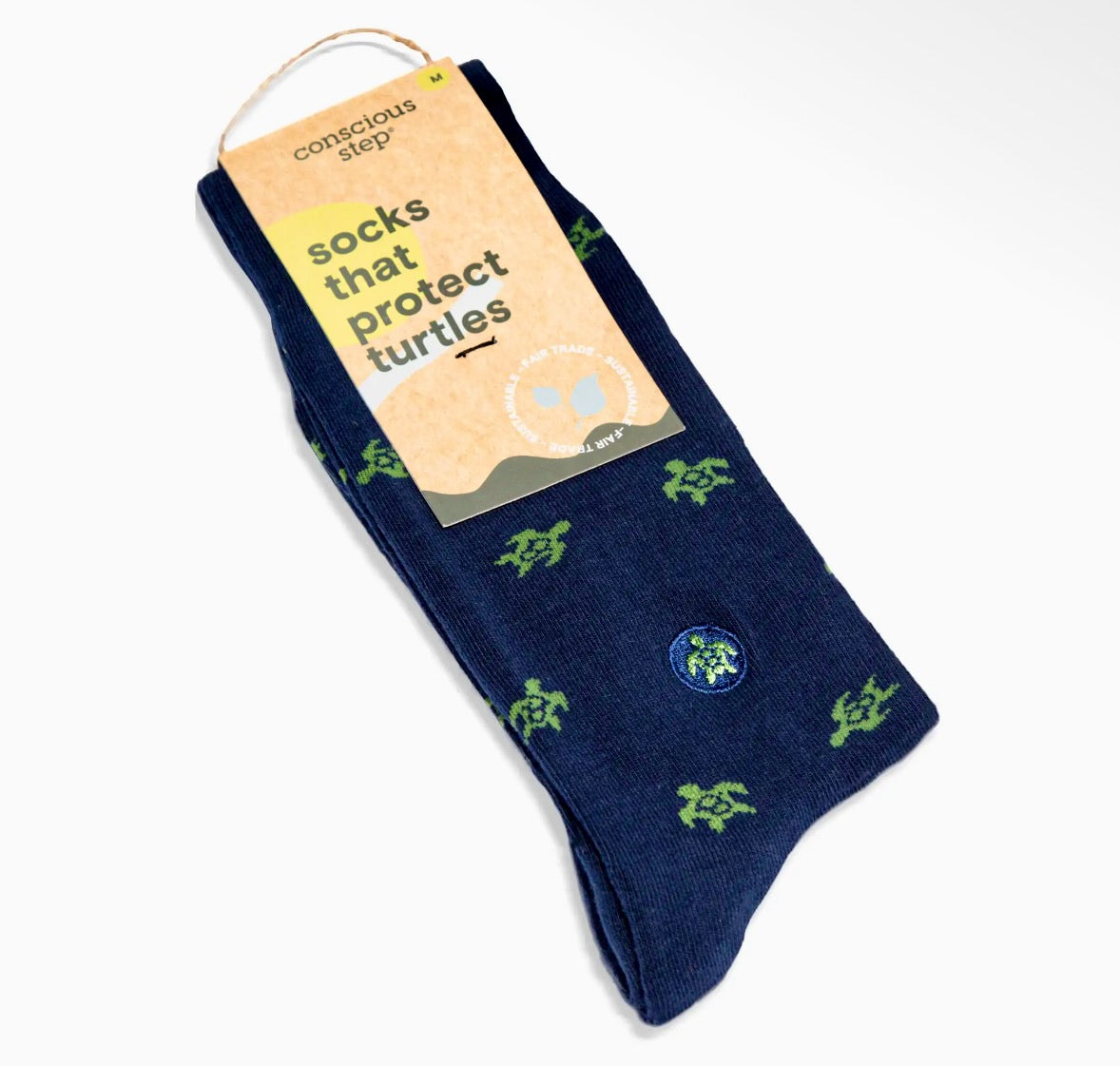 Conscious Step Turtle Socks - Medium
