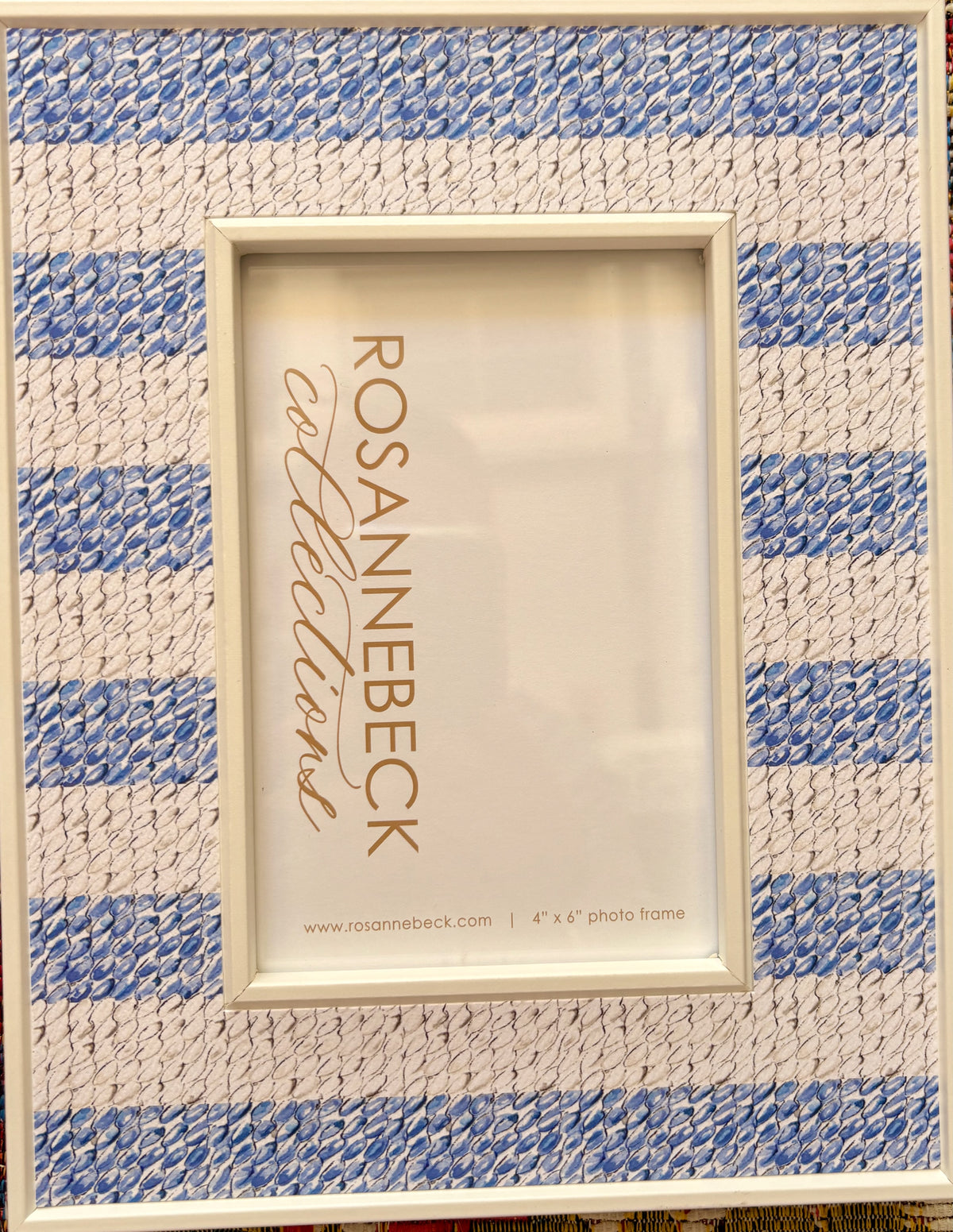 Roseanne Beck Blue & White Frame - 4x6