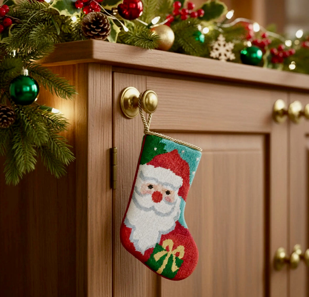 Peking Handicraft Mini Santa Stocking