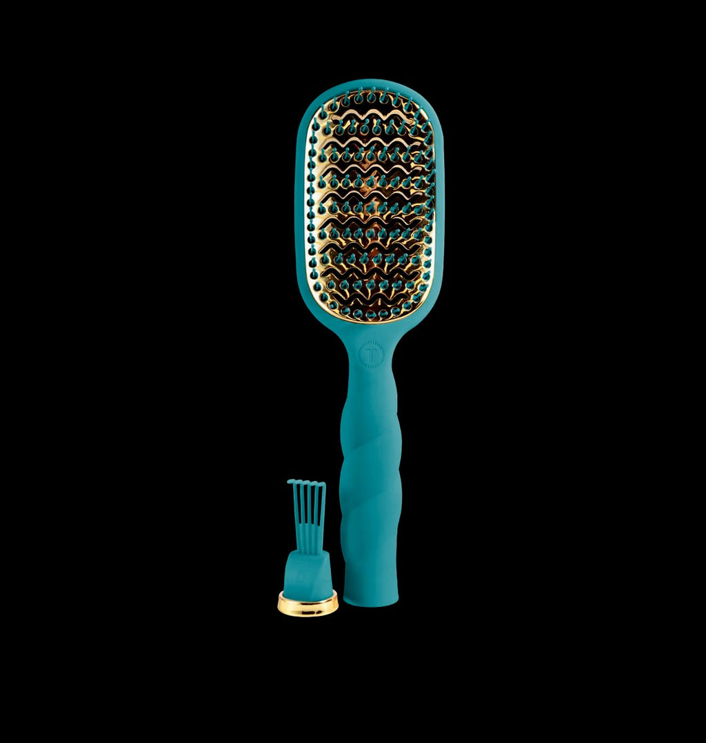 Teleties Vented Hairbrush - Teal With It