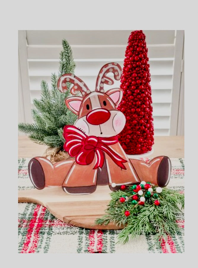 Round Top "Reindeer Split"  Plant Stake