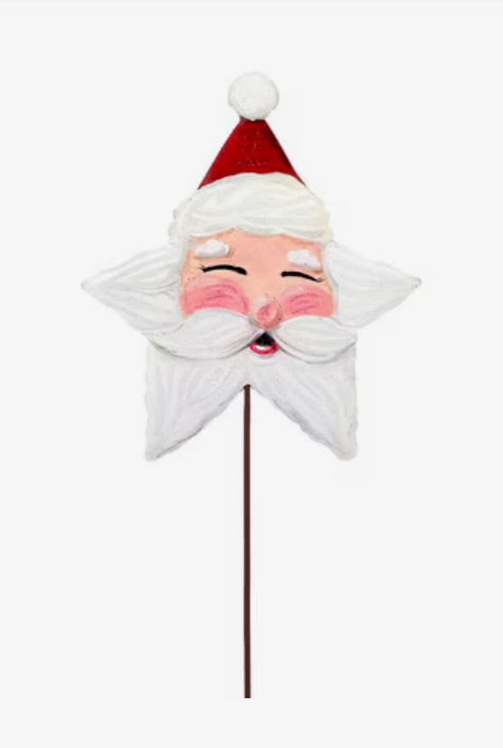 Round Top Collection Star Santa Planter Stakes