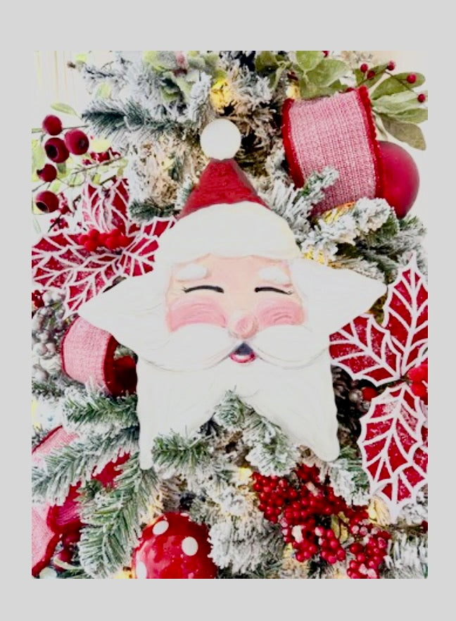 Round Top Collection Star Santa Planter Stakes