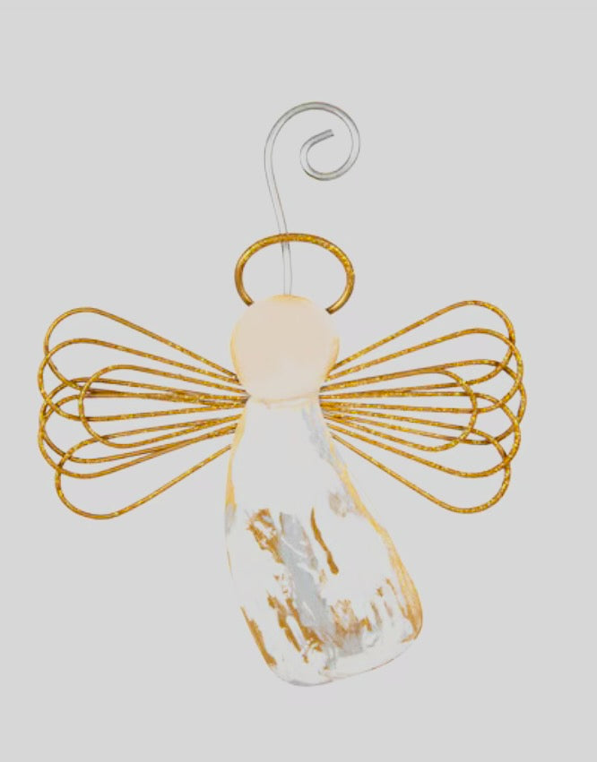 Round Top Collection Gilded Angel Ornament