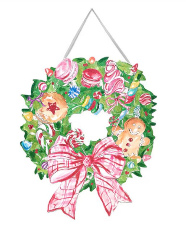Round Top Collection Gingerbread Wreath Door Hanger
