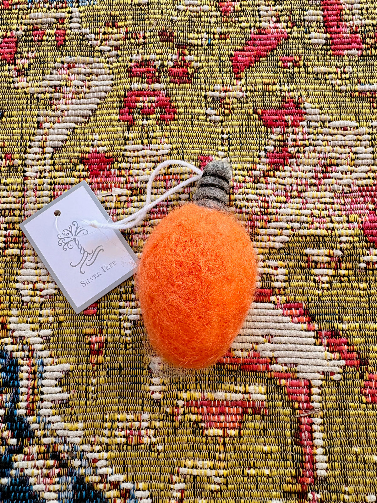 Option 2 Felt Bulb Ornaments - Orange