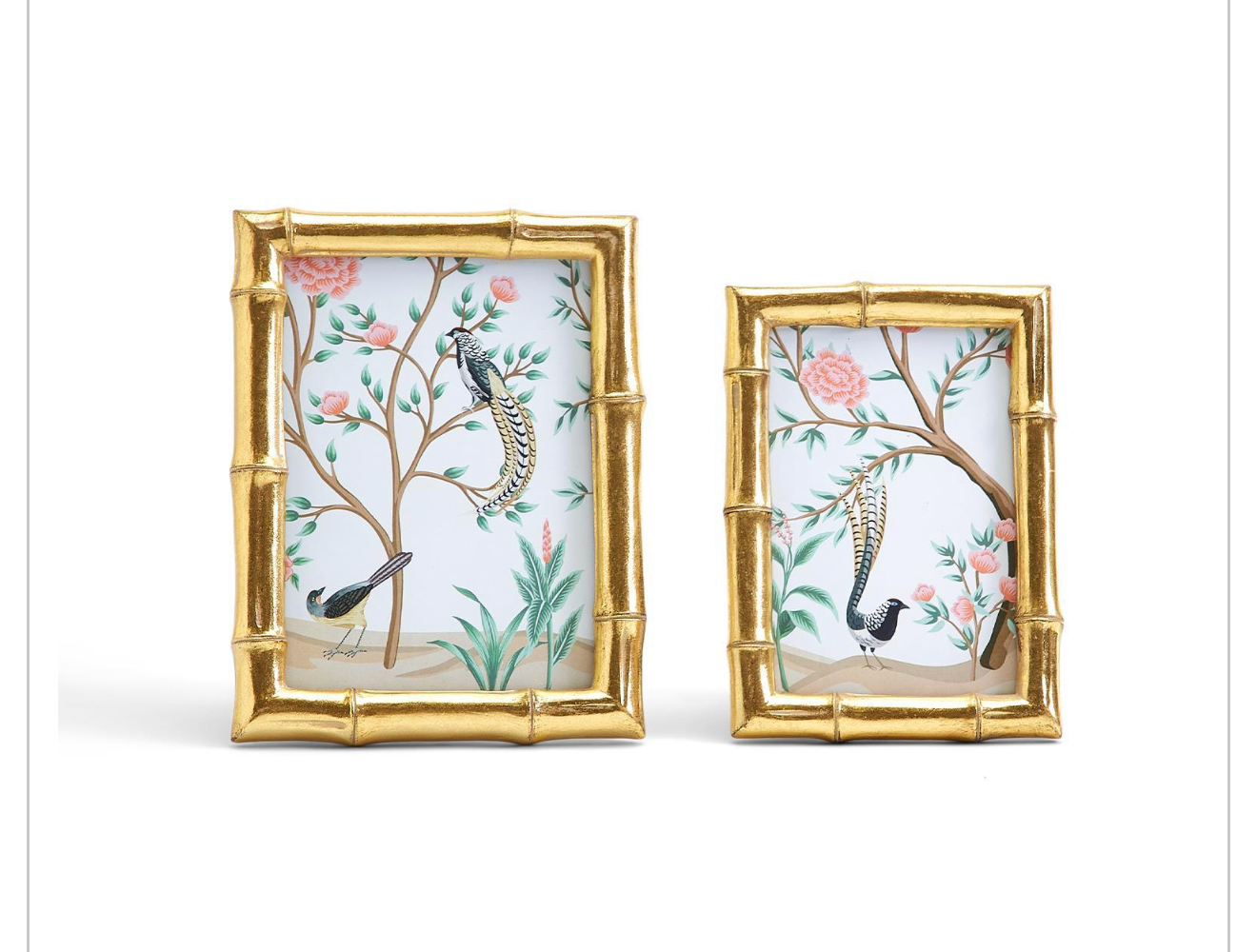 Two's Company Gold Bamboo Frame