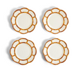 Two's Company Bamboo Melamine Plates - Sets of 4
